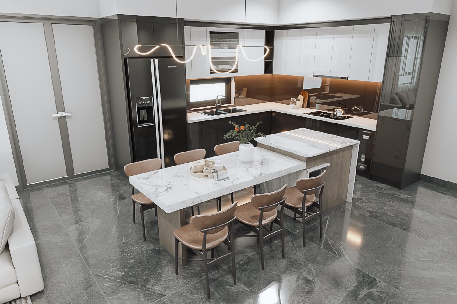 9007. Sketchup Apartment Interior Model Download by Kika