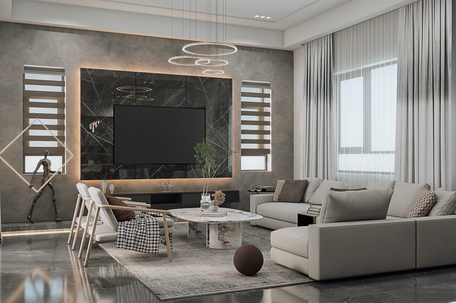 9007. Sketchup Apartment Interior Model Download by Kika