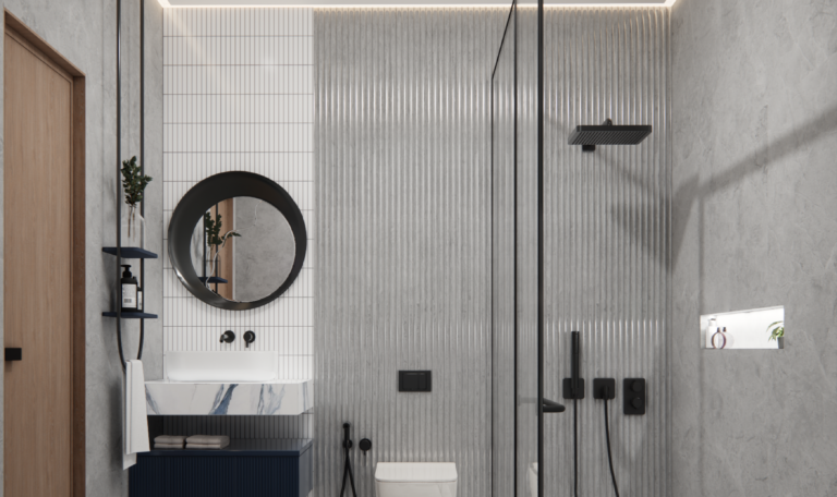 bathroom blue