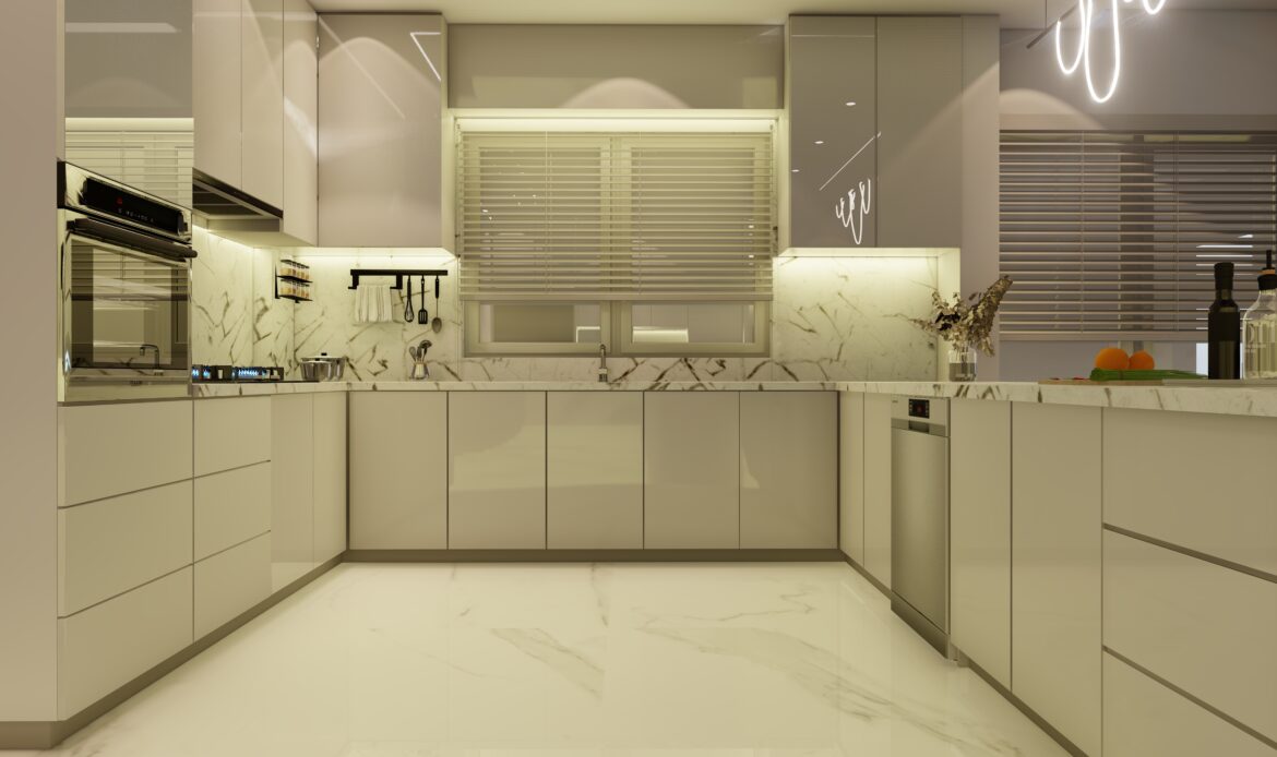 Luxury villa kitchen renovation in Dubai