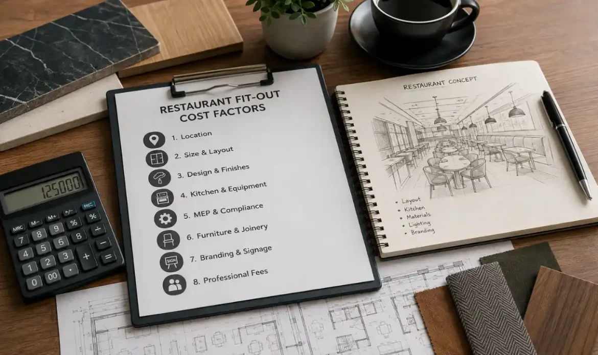 8 Factors That Affect Restaurant Fit-Out Cost in Dubai​
