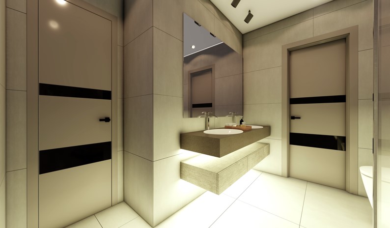 Luxury master bathroom interior design Dubai