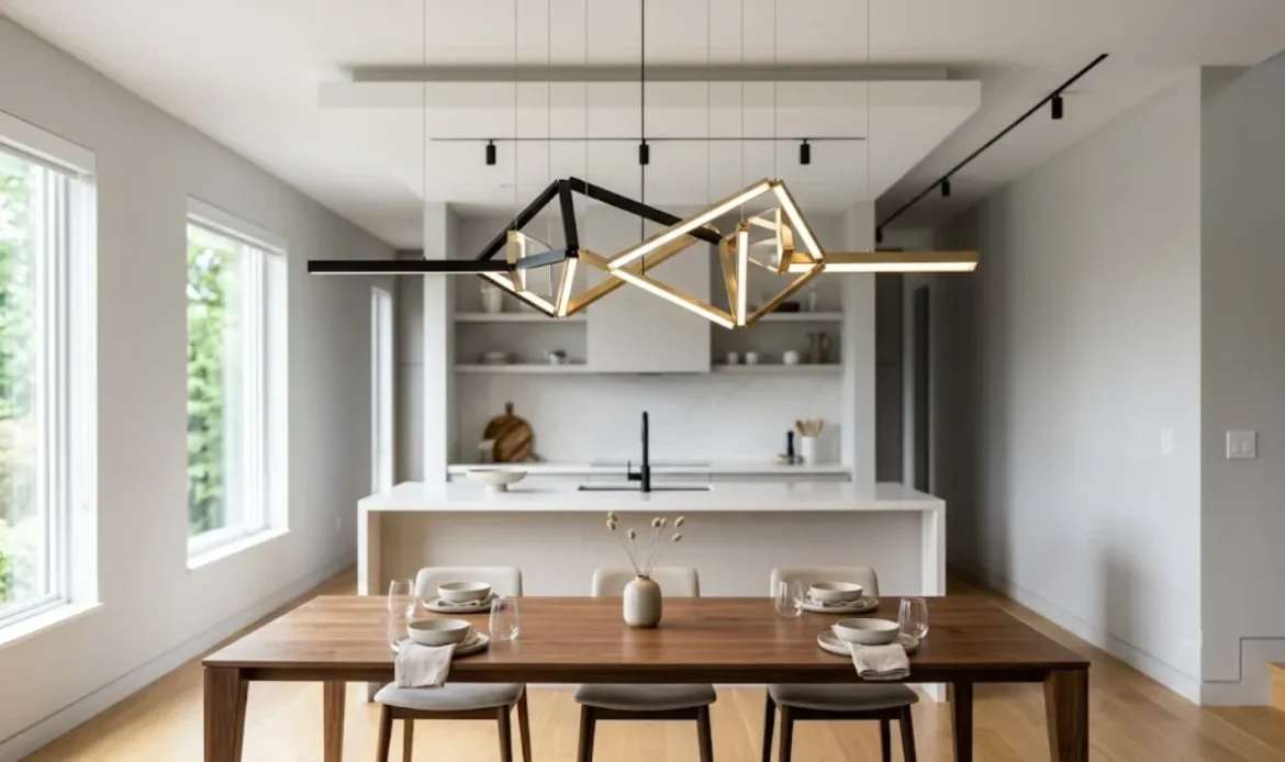 track light in your dining room or kitchen island