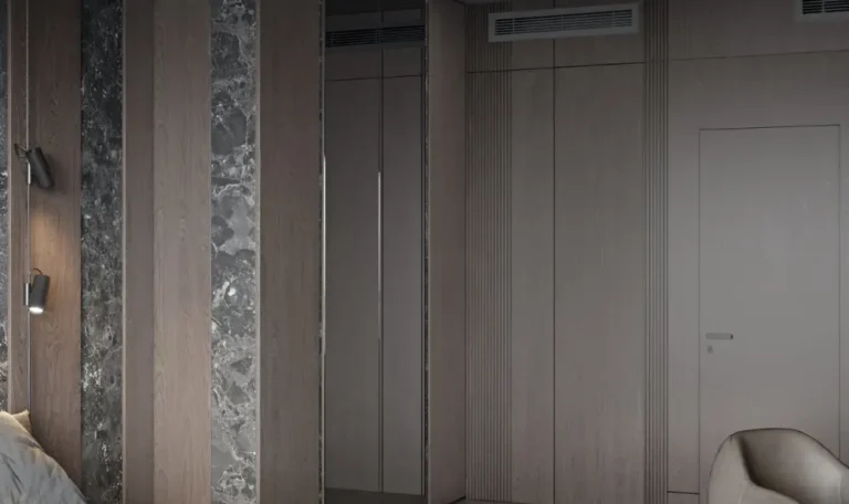 Apartment Polama Bedroom Designs from Right Side View