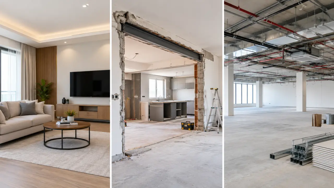 Renovation vs Remodeling vs Fit-Out
